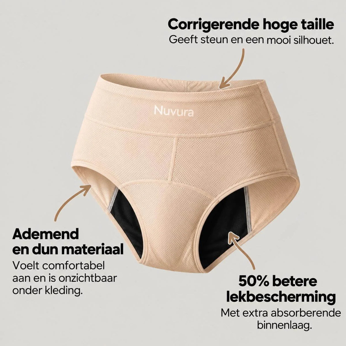 Nuvura® Lekvrij Ondergoed